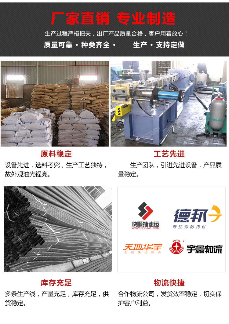 PE塑料波紋管產品庫存